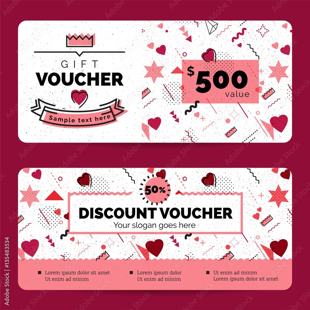 Gift Voucher Coupon discount for Happy Valentine's Day ...