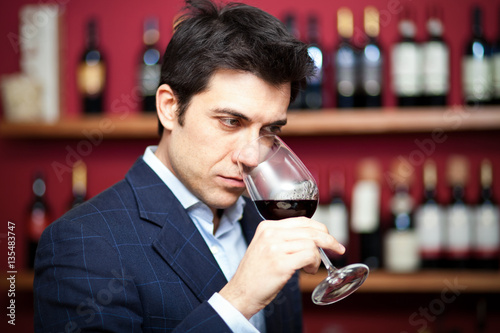 Sommelier tasting wine