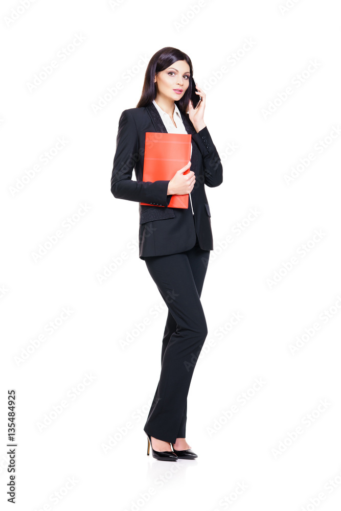 Young, confident, successful and beautiful business woman with s Young, confident, successful and beautiful business woman with s