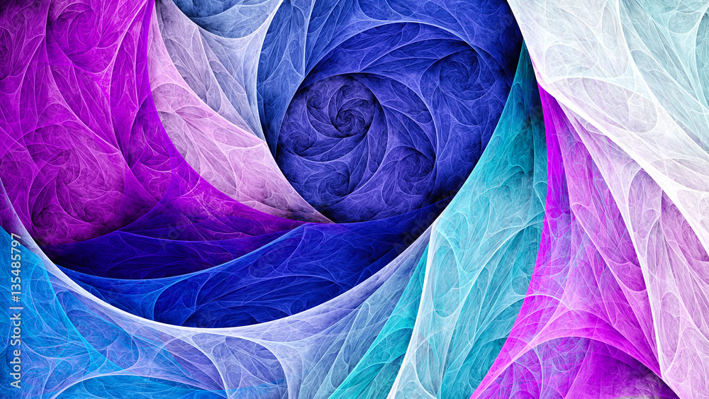 Silk scarf patterns. Swirling spiral. 3D surreal illustration. Sacred  geometry. Mysterious psychedelic relaxation pattern. Fractal abstract  texture. Digital artwork graphic astrology magic Stock Illustration | Adobe  Stock