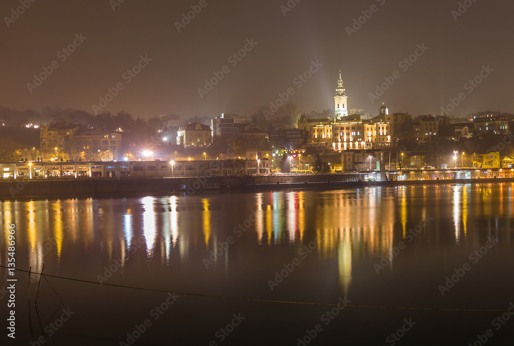 City of Belgrade by night