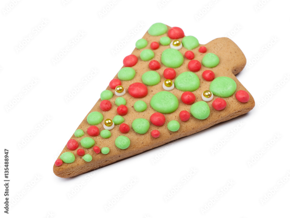 Christmas gingerbread tree cookie Christmas gingerbread tree cookie