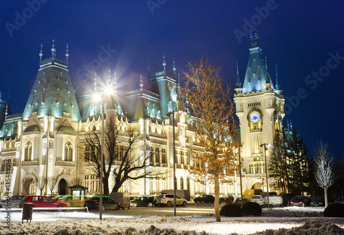 The Palace of Culture at night