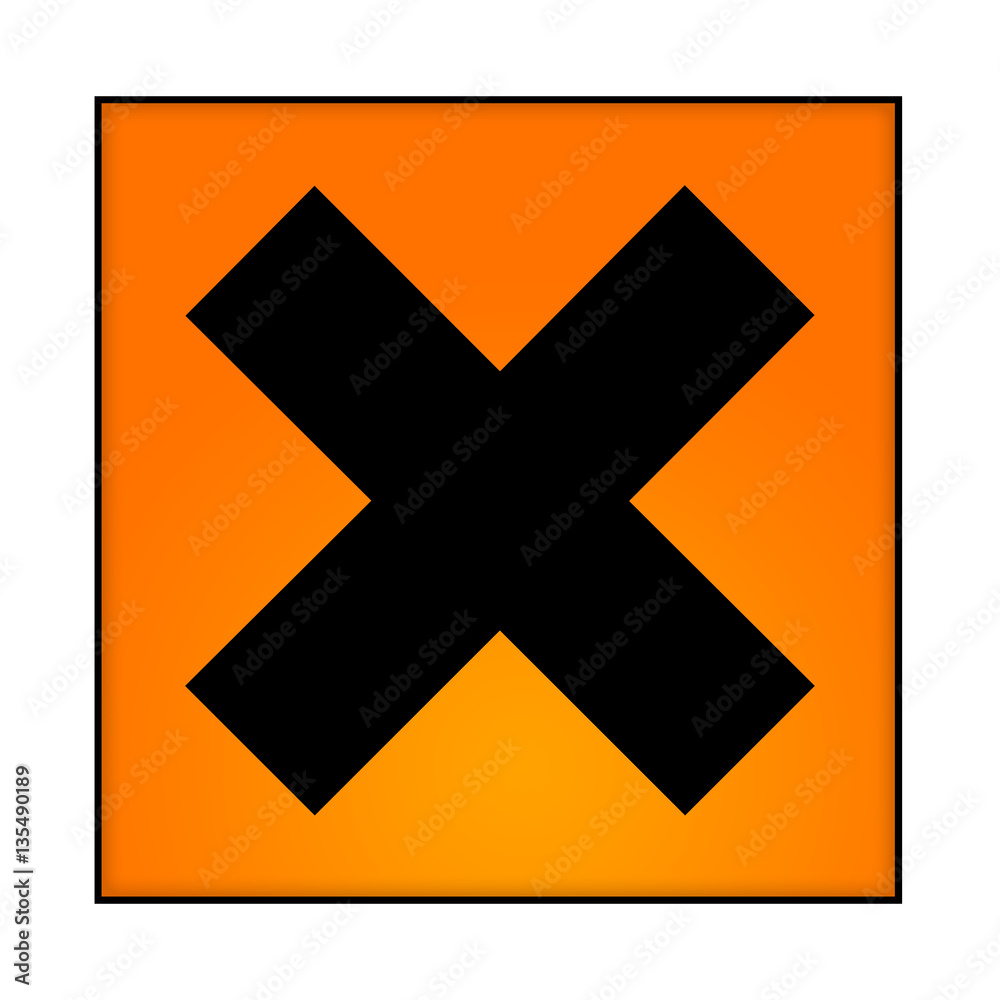 Reizend Gefahrensymbol - Design, leuchtend Reizend Gefahrensymbol - Design, leuchtend