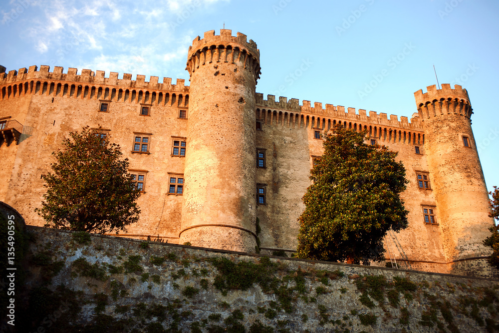 the ancient castle in Italy
