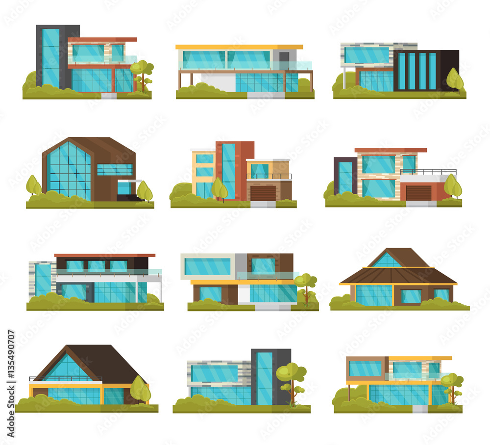 Modern Suburban Houses Collection 