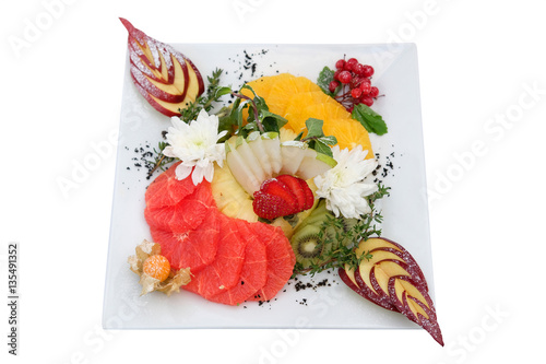 Still life with different fruits