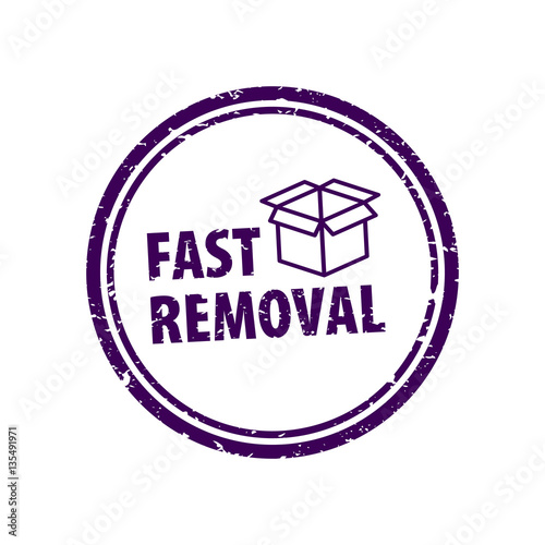 Icons of home relocation service, worldwide transportation assistance, moving house. Stamp of fast moving, home removals. Stock vector. Flat design. 