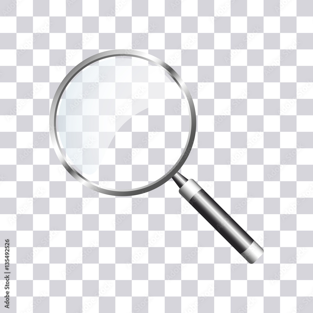 Search Icon on transparent background. Magnifying glass Icon. Zoom Out Icon.  Find Icon. Vector illustration. Stock Vector | Adobe Stock