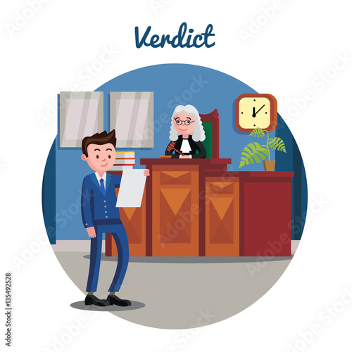 Judicial System Flat Template
