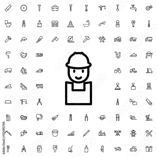 worker icon illustration