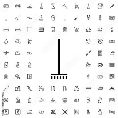 broom icon illustration