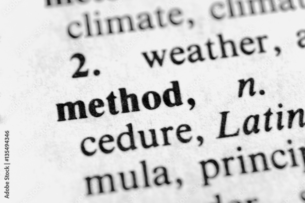 Obraz premium Method