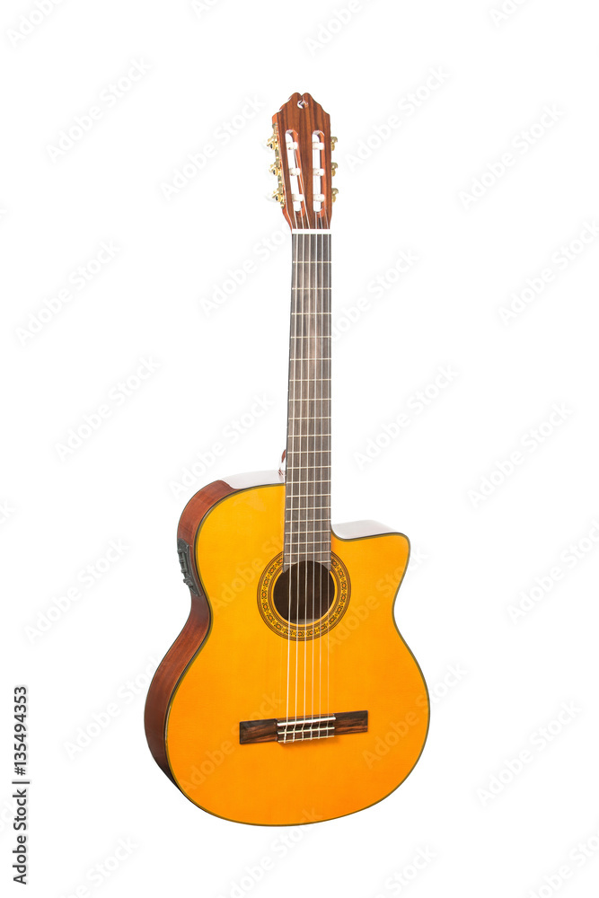Natural Yellow Wooden Classical Acoustic Guitar