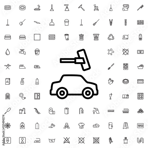 car wash icon illustration