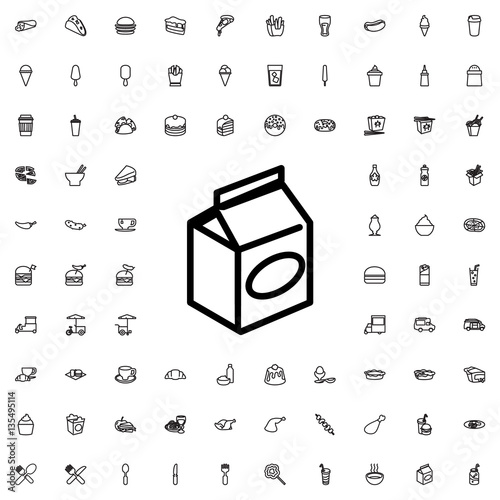 take away food icon illustration