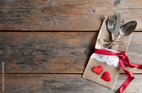 Valentines day meal background
