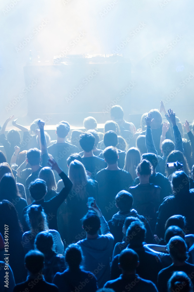 Obraz premium dj performance in nightclub