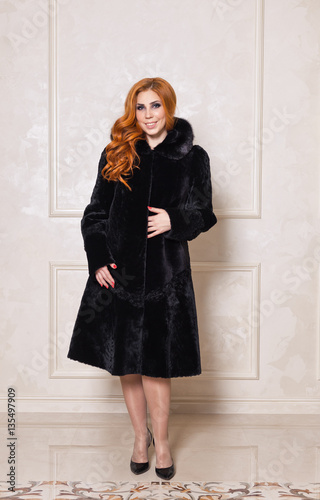Advertising for womens winter outerwear 7540. © alenazamotaeva