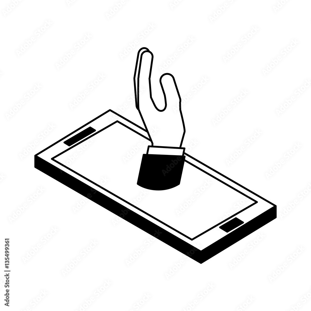 smartphone technology line icon vector illustration design smartphone technology line icon vector illustration design