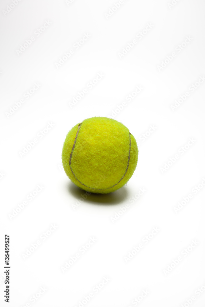 tennis ball isolated white