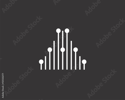 Abstract letter A template . Tech logo icon design vector sign. 