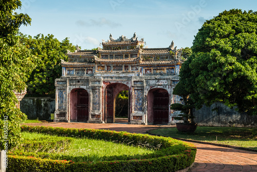 Beautifully designed gate in Hue Imperial Palace