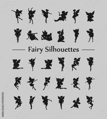 Fototapet Fairy silhouettes