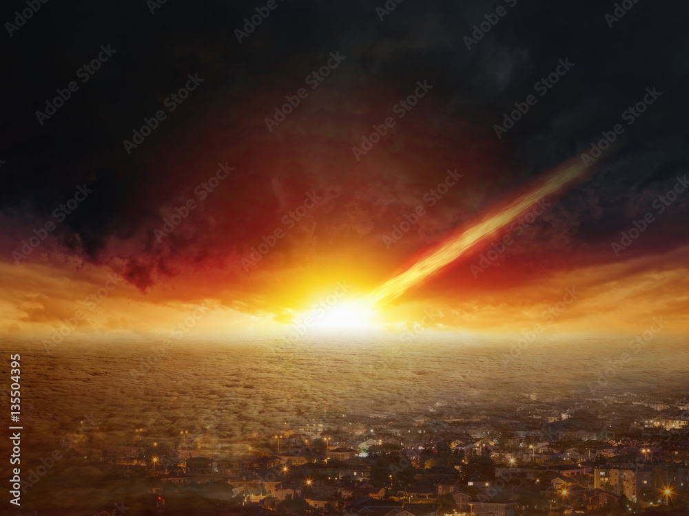 Judgment day, end of world, asteroid impact