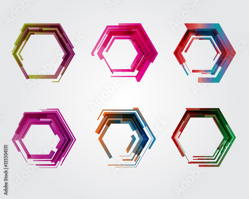 Geometric pentagon. Business abstract icon. As sign, symbol, logo, web, label, emblem.