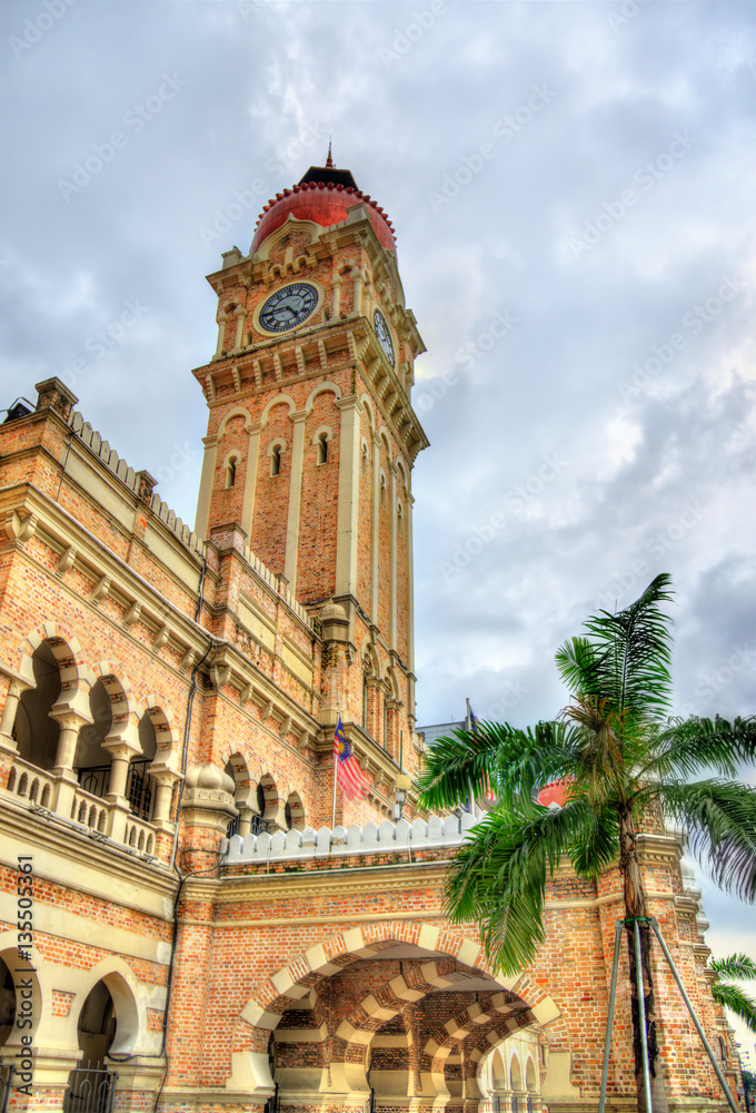 Sultan Abdul Samad Building in Kuala Lumpur. Built in 1897, it houses now offices of the Information Ministry. Malaysia