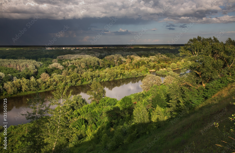 Khopyor river near Novokhopyorsk. Voronezh Oblast. Russia Khopyor river near Novokhopyorsk. Voronezh Oblast. Russia
