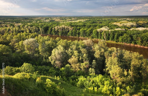 Khopyor river near Novokhopyorsk. Voronezh Oblast. Russia 