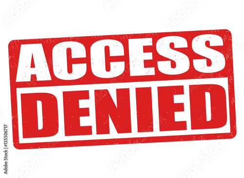 Access denied sign or stamp
