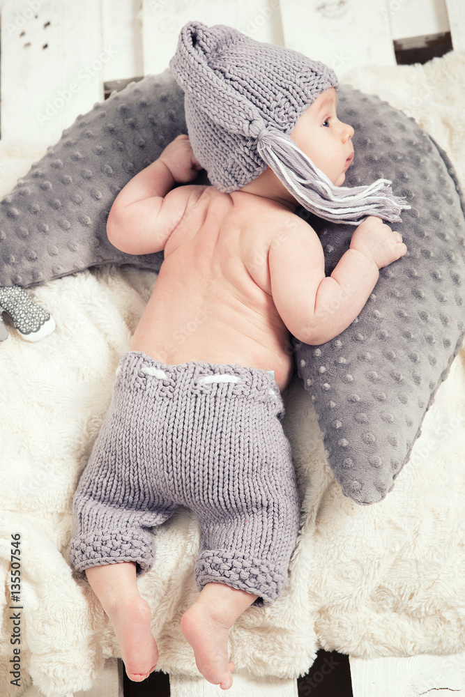 Little baby boy posing. Little baby boy posing.