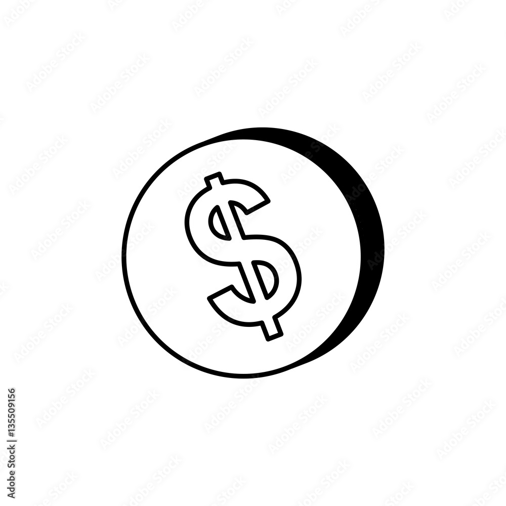 Coins money isolated icon vector illustration graphic design Coins money isolated icon vector illustration graphic design