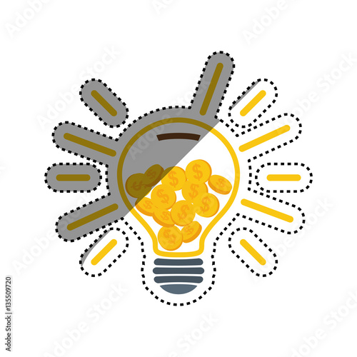 Coins money cash icon vector illustration graphic design