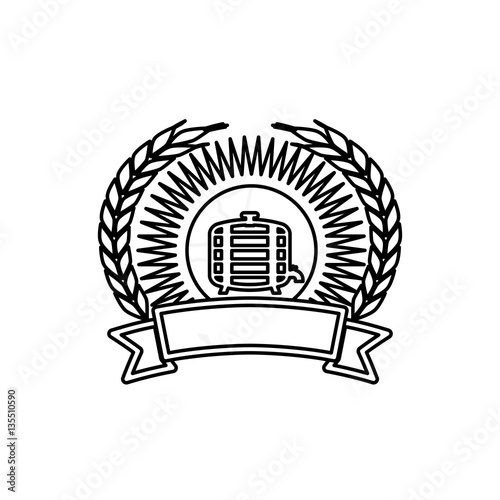 Beer and brewery concept icon vector illustration graphic design