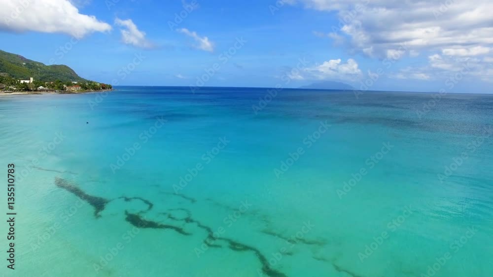 Beautiful Aerial View Of The Beau Vallon Beach, Indian Ocean And Mountains 6, Seychelles Beautiful Aerial View Of The Beau Vallon Beach, Indian Ocean And Mountains 6, Seychelles