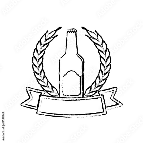 Beer and brewery concept icon vector illustration graphic design