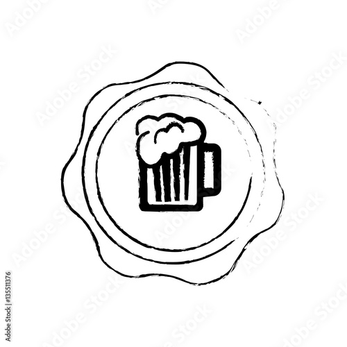 Beer and brewery concept icon vector illustration graphic design