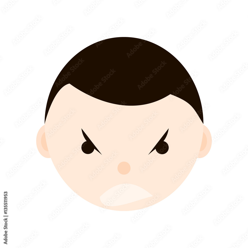 Cute child emotion, faces, kid icon avatar Cute child emotion, faces, kid icon avatar