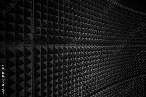 Close up of studio sound acoustical foam Background photo