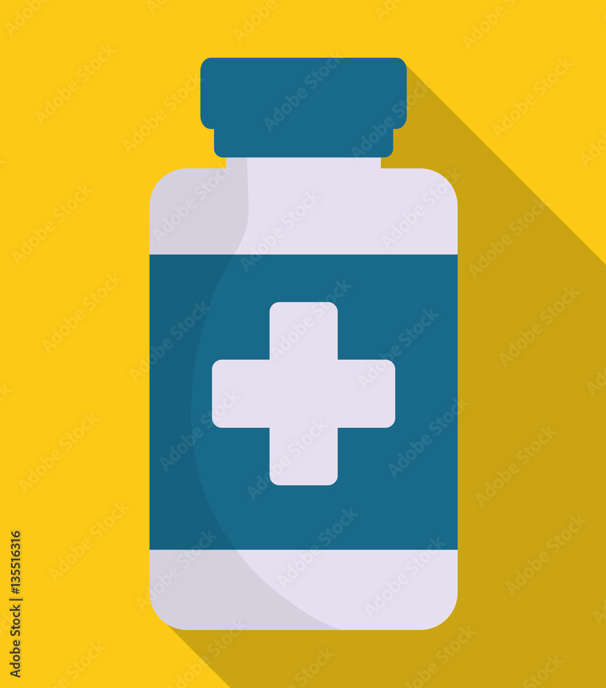 Obraz premium medicine or drugs medical care icon image vector illustration design 