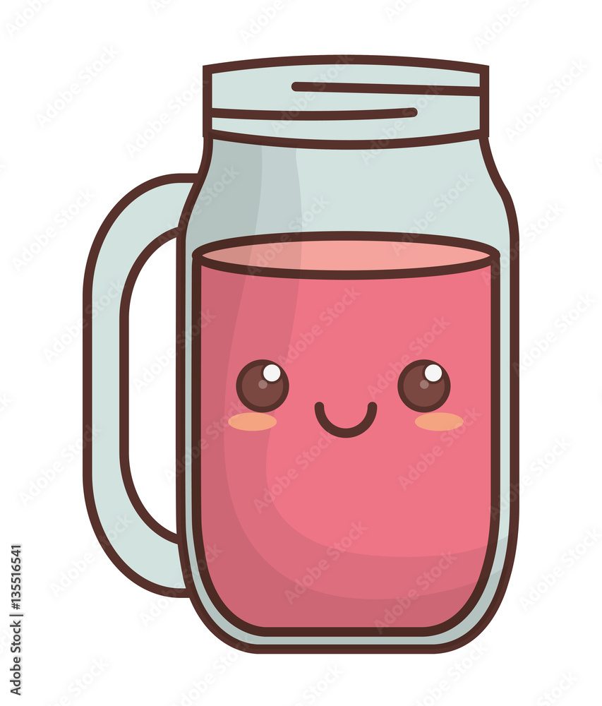 smoothie kawaii icon image vector illustration design 