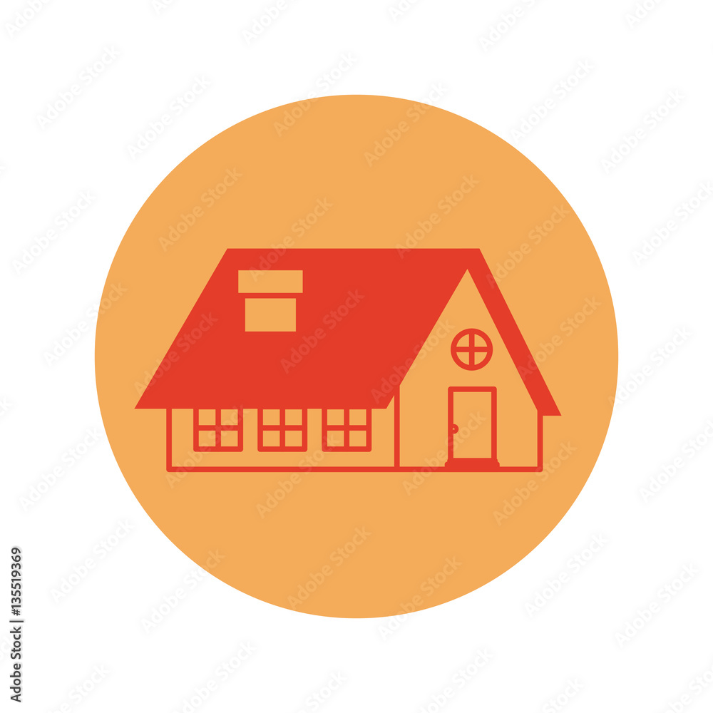 House real estate icon vector illustration graphic design House real estate icon vector illustration graphic design