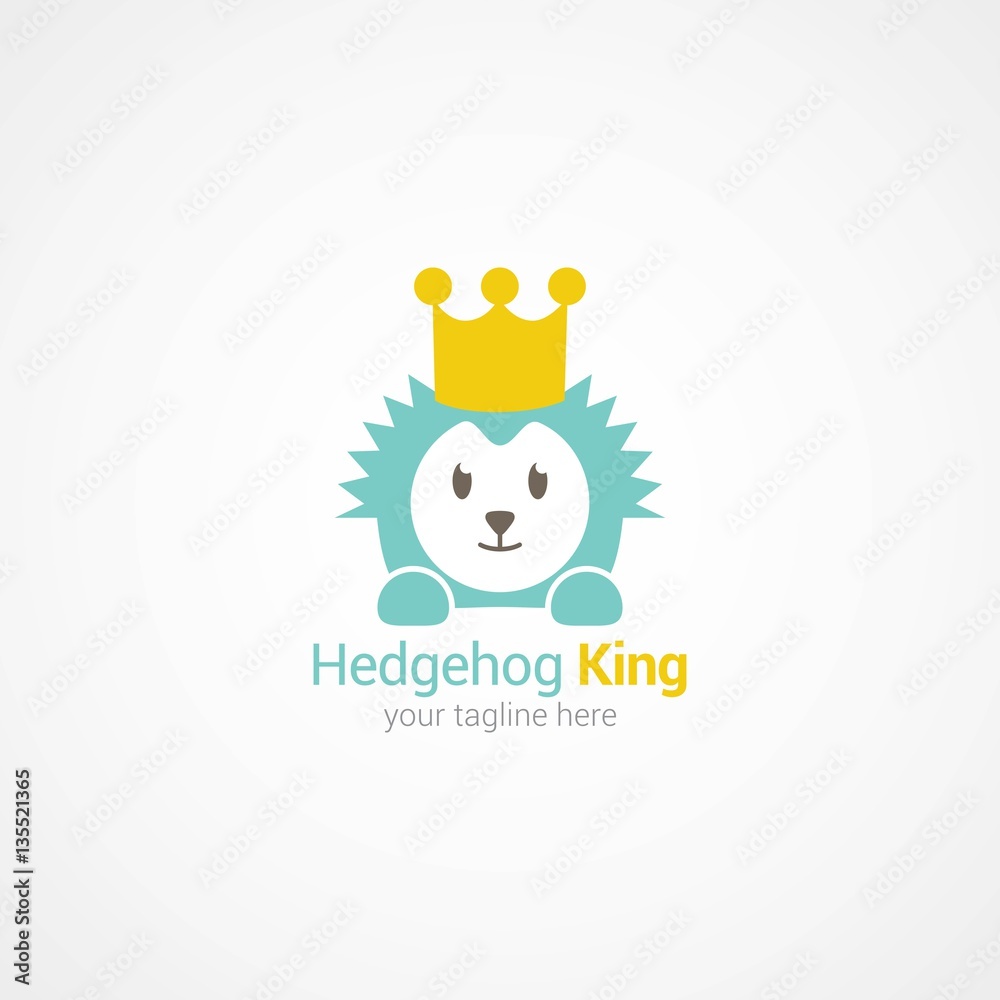 Hedgehog Logo Design Vector.