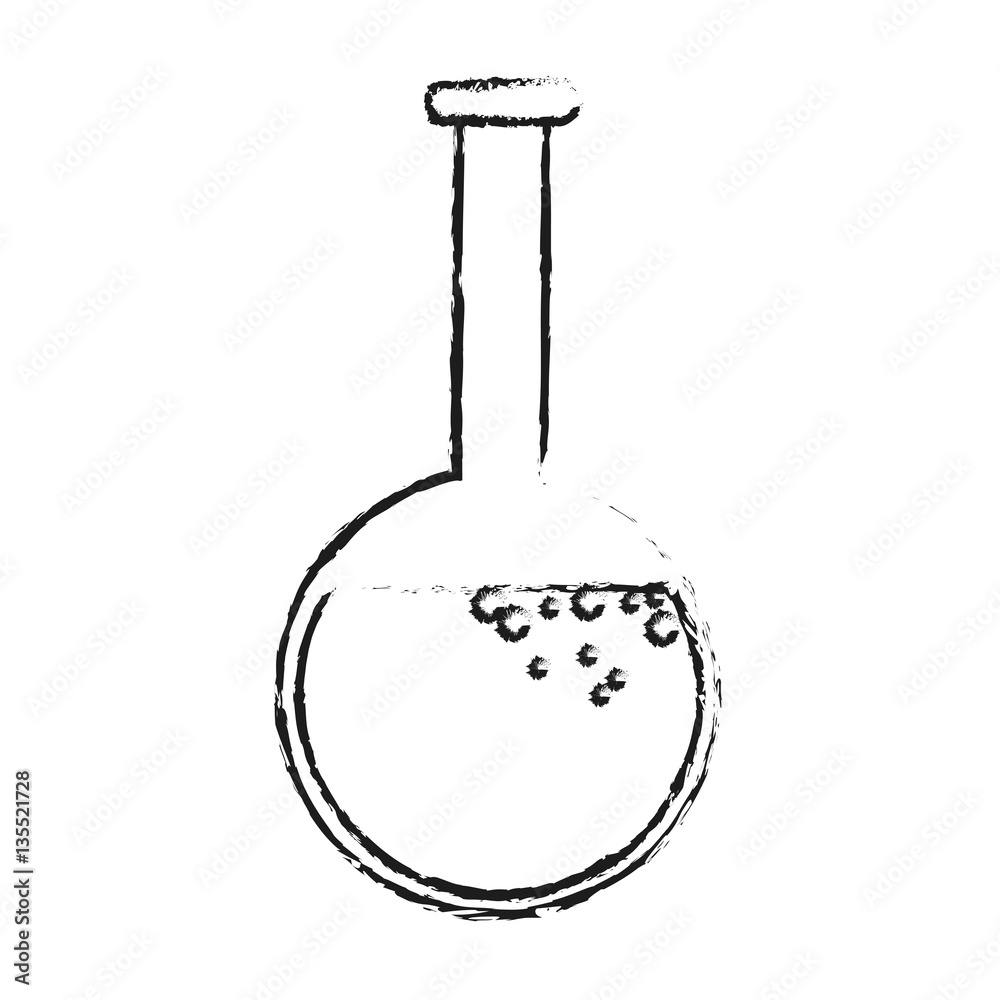 chemical flask icon over white background. vector illustration chemical flask icon over white background. vector illustration