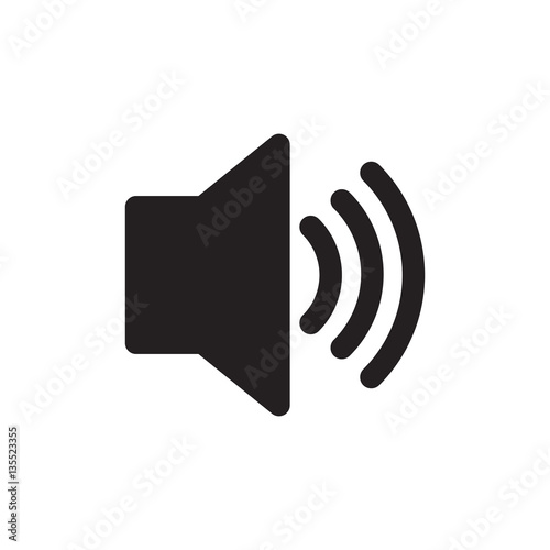 speaker sound volume pictogram vector illustration eps 10