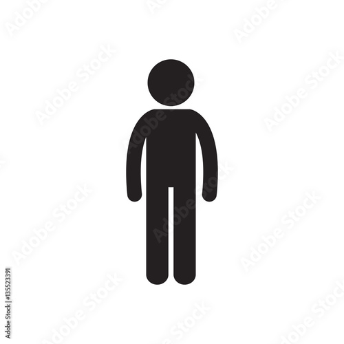man stand person icon pictogram vector illustration eps 10